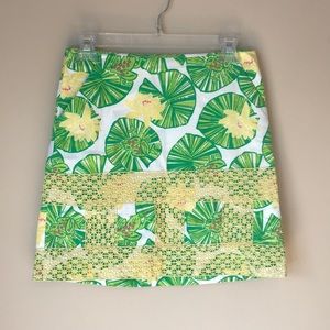 Lilly Pulitzer hip hop hooray lily pad skirt